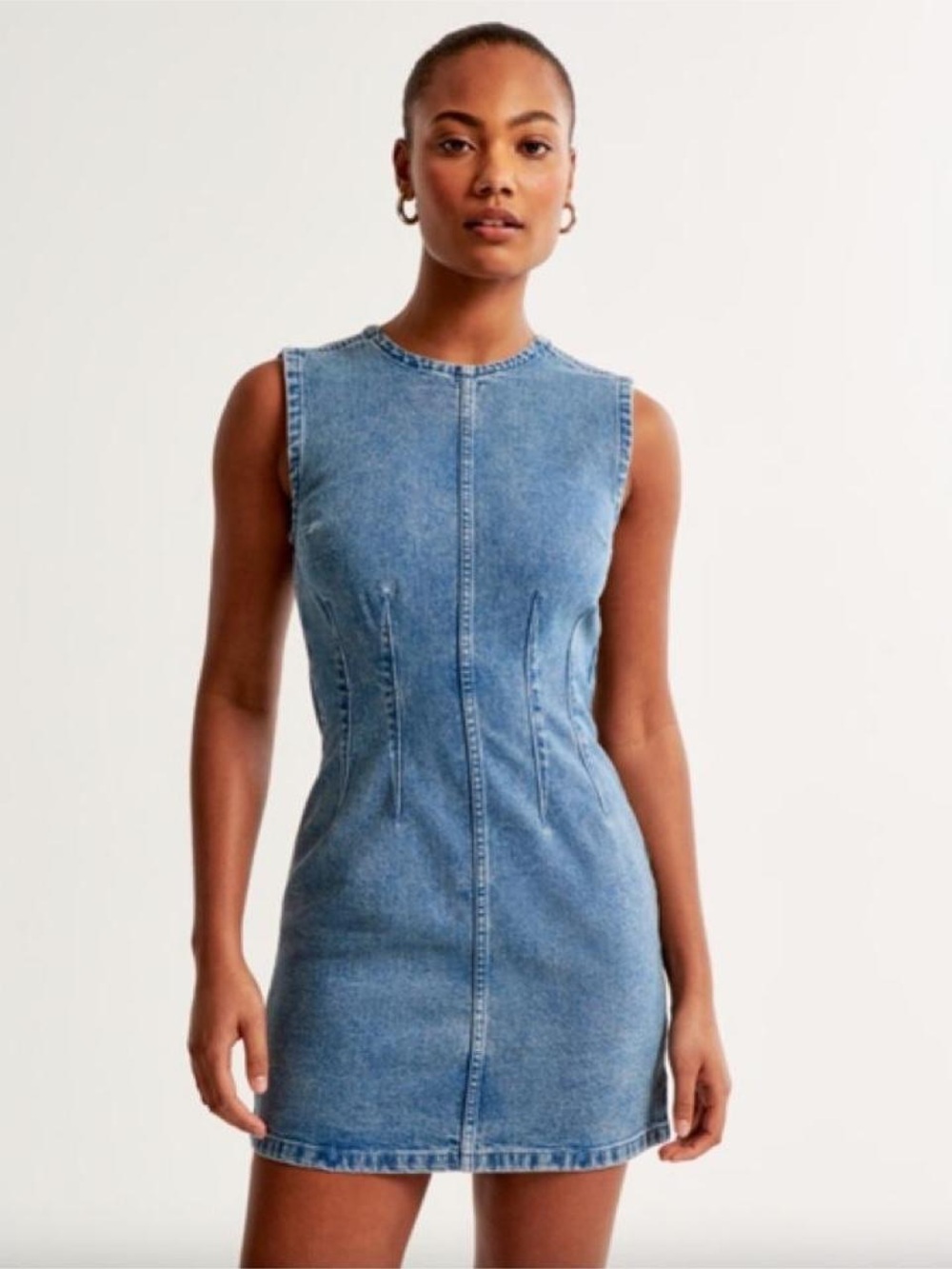 Abercrombie & Fitch Sleeveless Denim Mini Dress